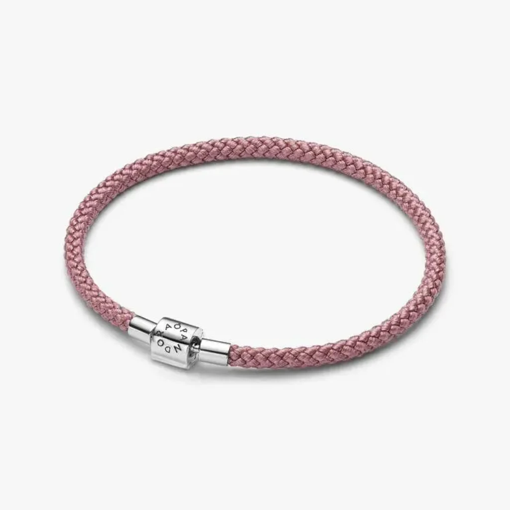 Pandora : Shimmering Pink Cord Bracelet